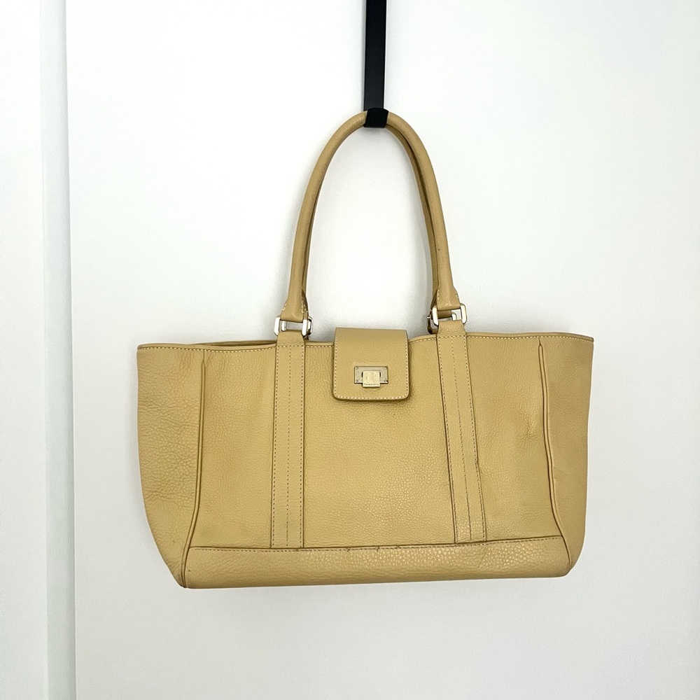 Tiffany & Co. Beige Leather Satchel